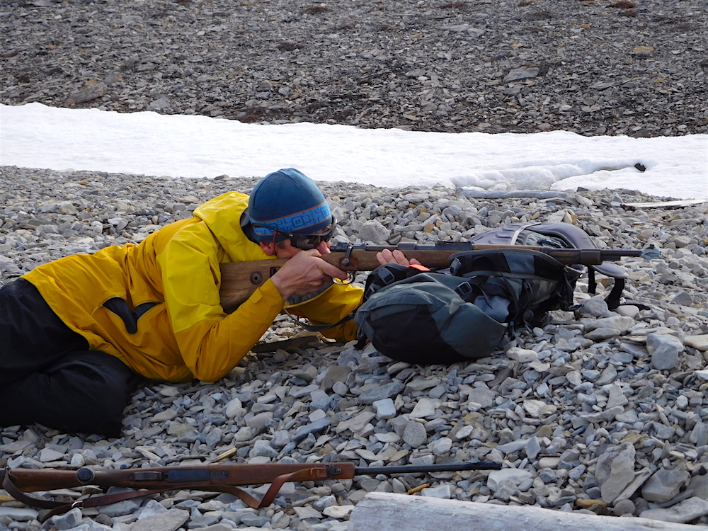A little target practice for the guides. photo: snowbrains