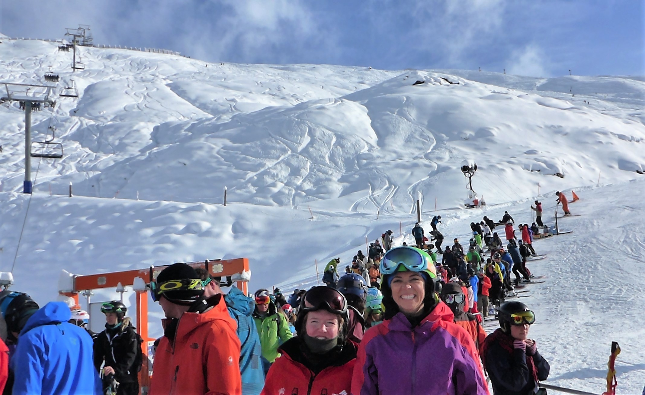 Worth the line - epic snow in the Home Basin