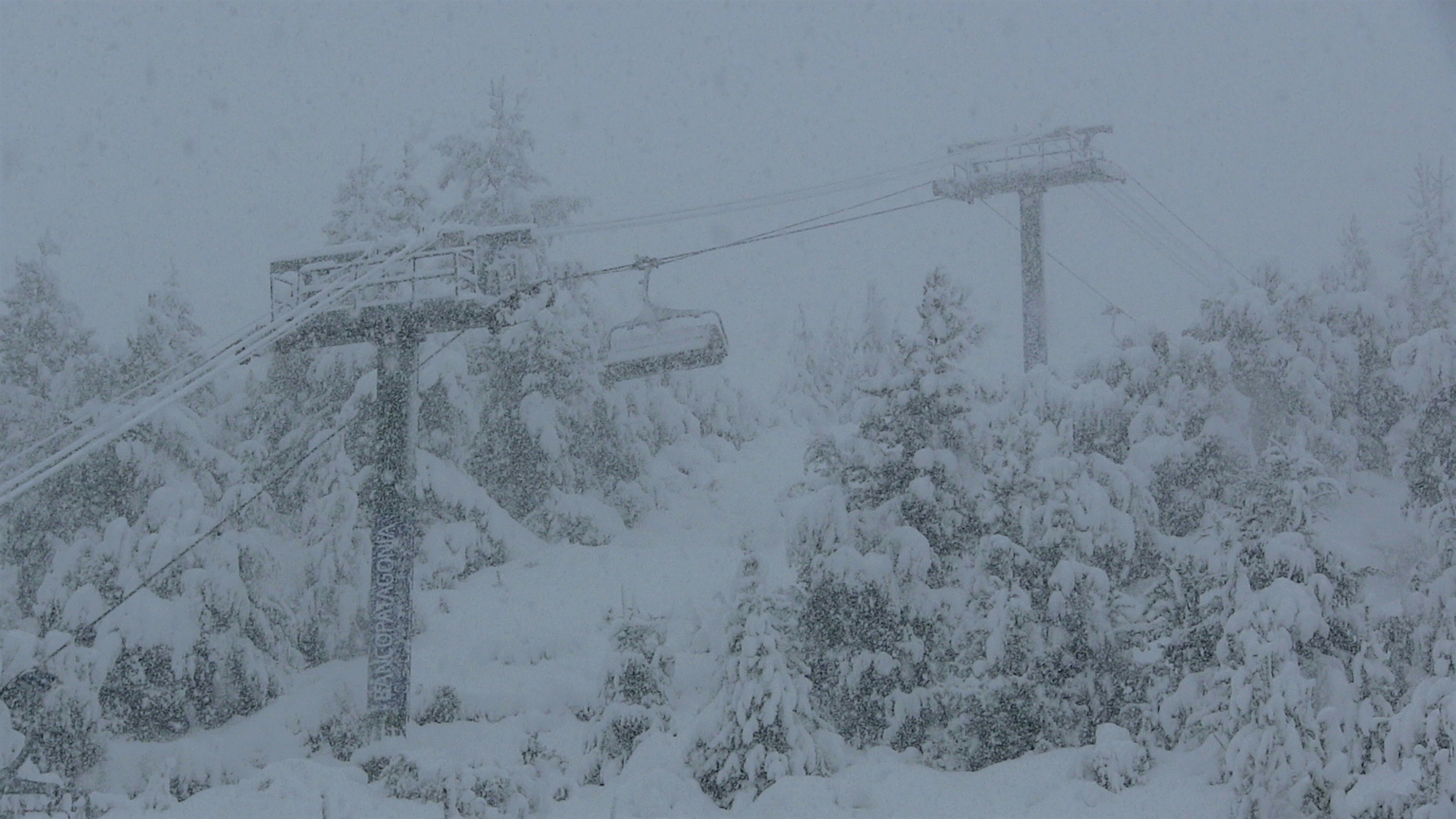 Nuking snow at the Sextuple on August 18th, 2016. photo: snowbrains