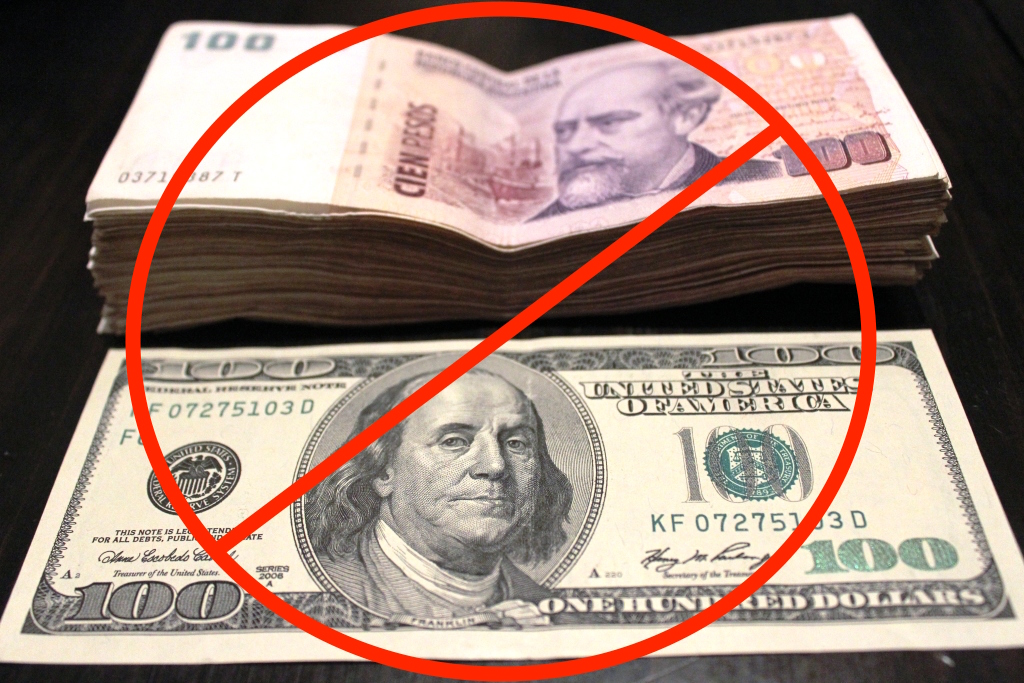 In 2015, $1 USD was worth 8.5 Argentine pesos, but on the black market, $1 USD was worth 15 Argentine Pesos!
