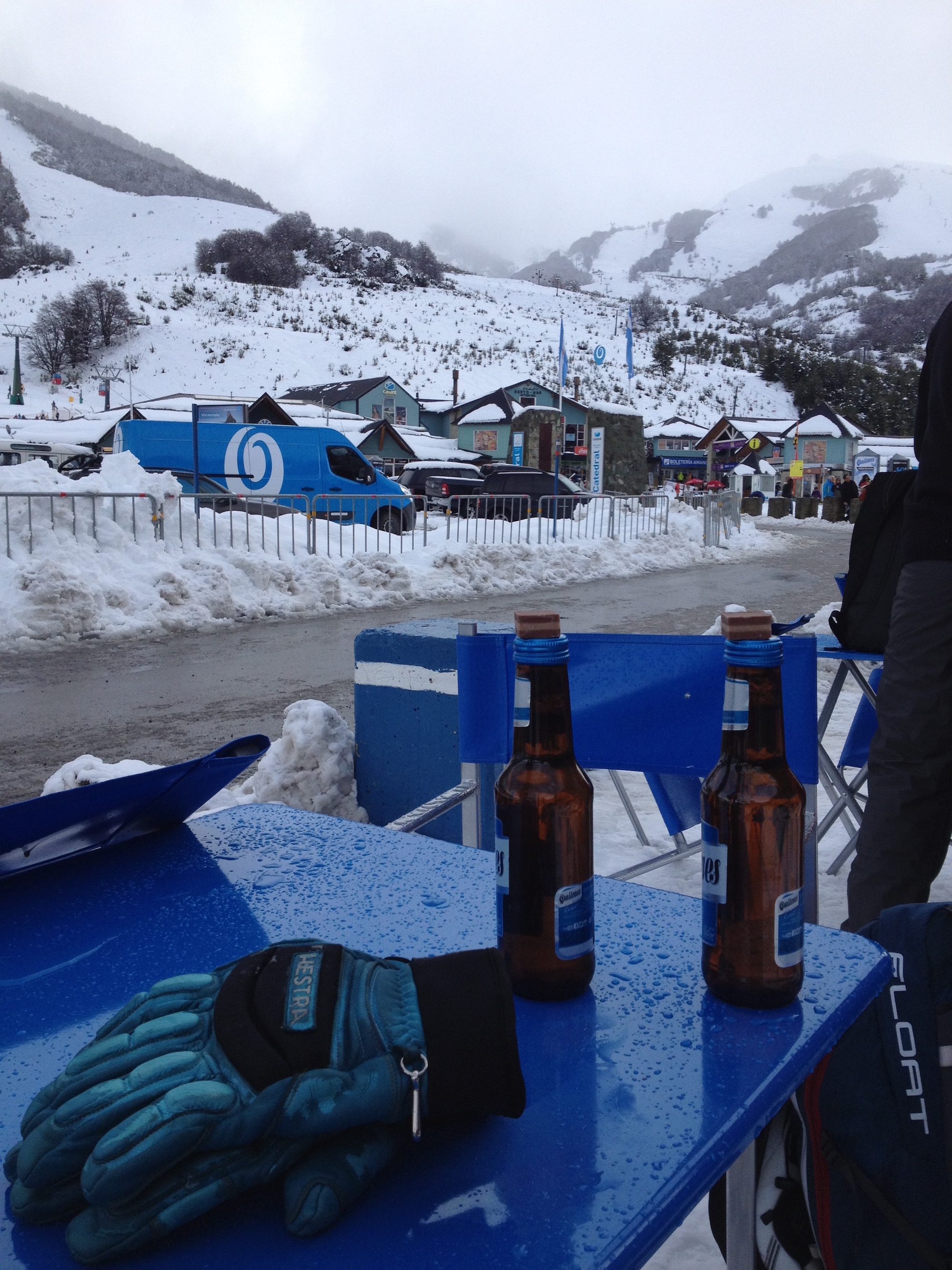 Chocolates and beers. Apres ski today. photo: snowbrains