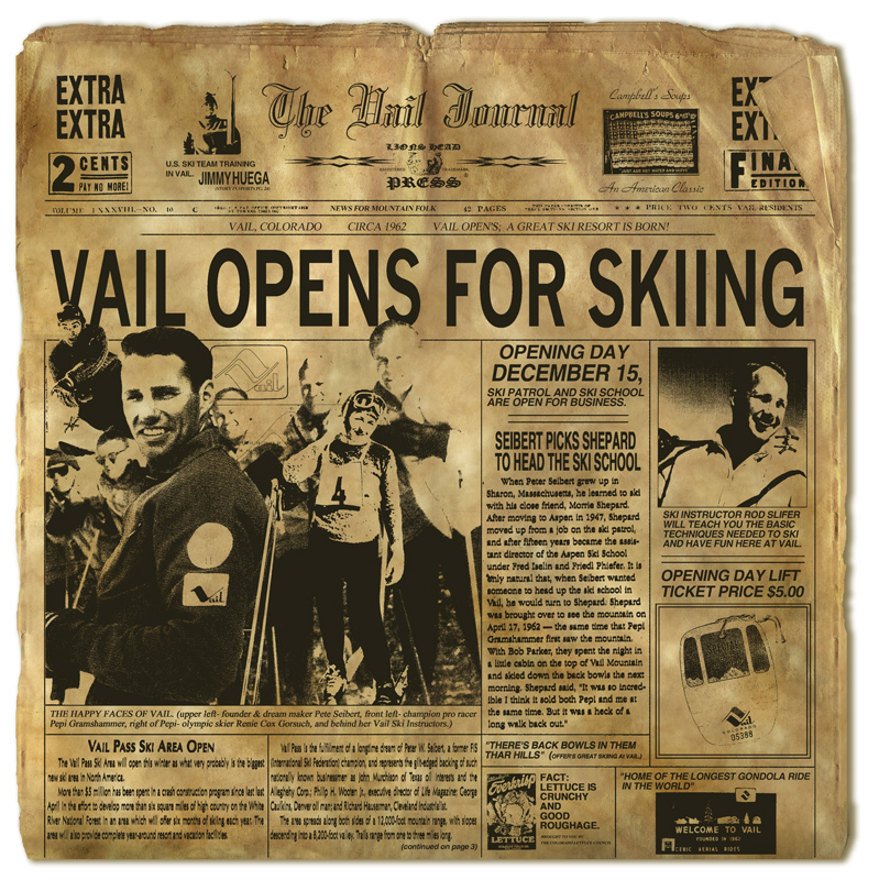 Opening day at Vail, 1962.