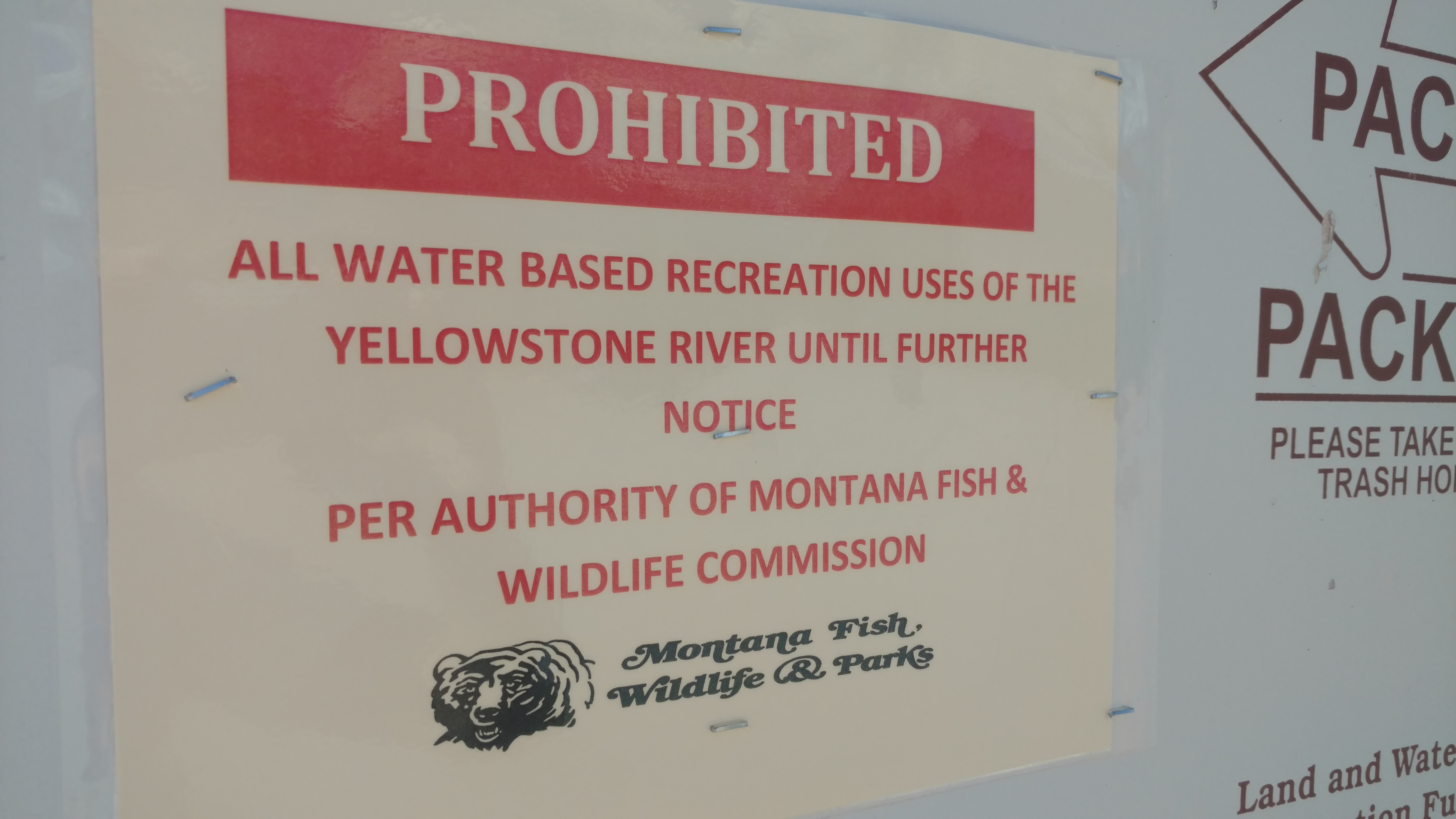All recreation is closed at the Yellowstone River, MT.  photo:  ryan weaver/explorebigsky.com