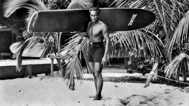 Duke Kahanamoku, the father of modern surfing.
