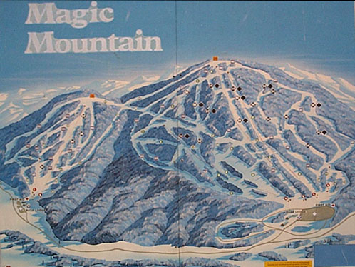 Old skool Magic Mountain trail map.