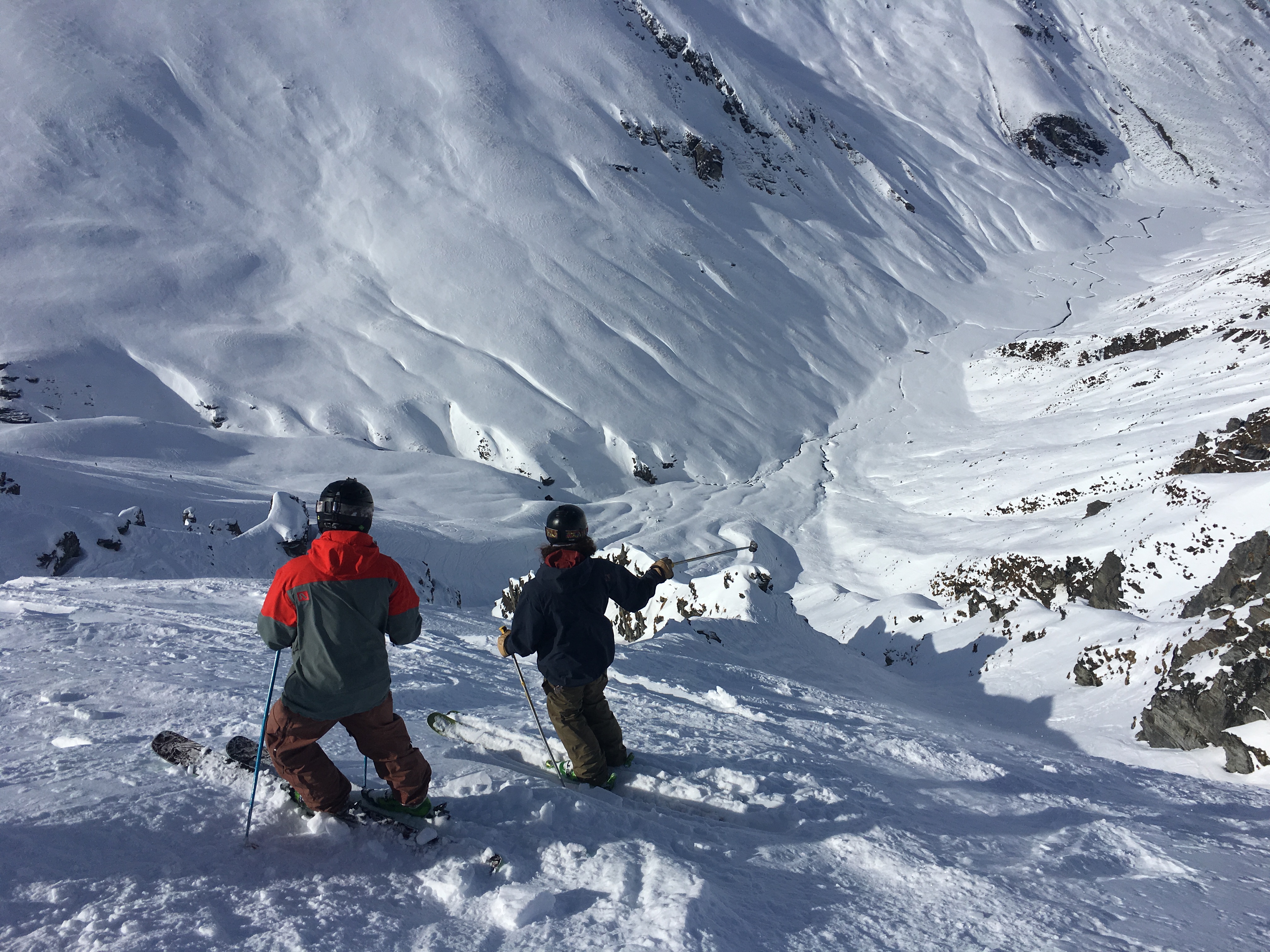 Scoping lines in the Motatapu Chutes