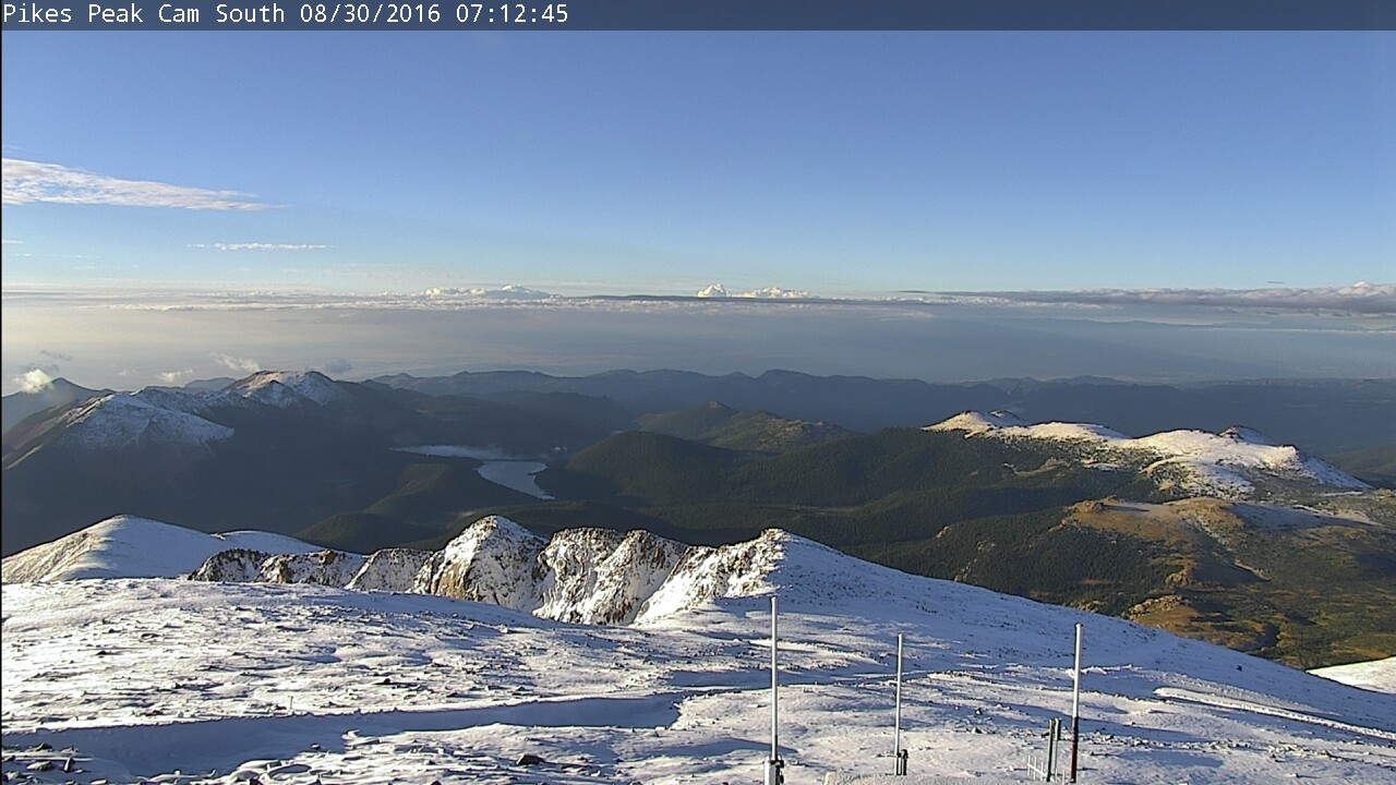 Pikes Peak, CO today. Looking south.