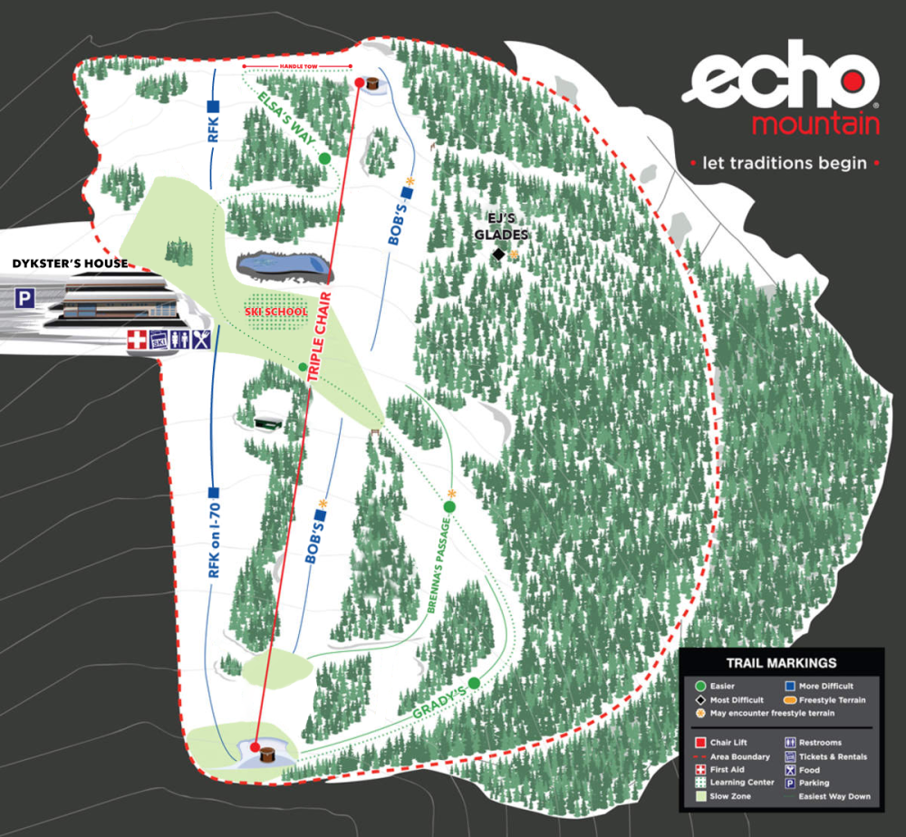 Echo Mountain Trail Map