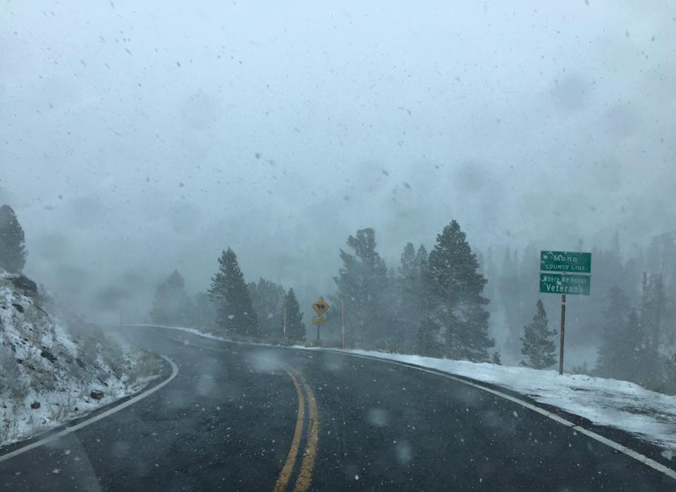 Sonora Pass, CA at 7pm yesterday. photo: mono county tourism