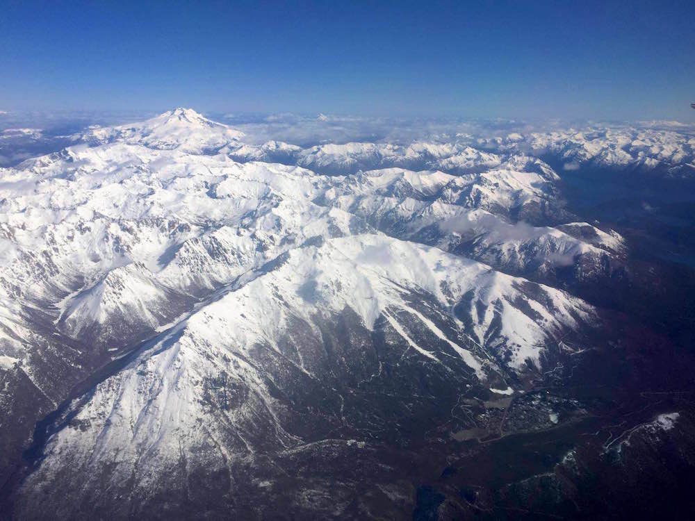 Brittany took a plan to Calafate (to the south) today and got this amazing photo of Catedral Ski Resort in Bariloche, Argentina from the air. photo: brittany w.