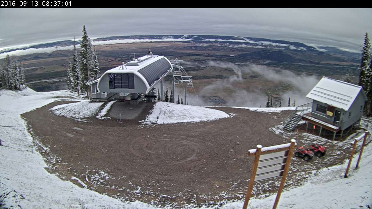 Top of Teton Lift  at Jackson Hole, WY today.