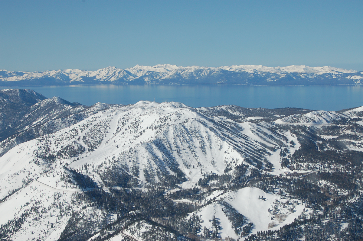 Mt. Rose ski resort and Lake Tahoe, NV/CA. 