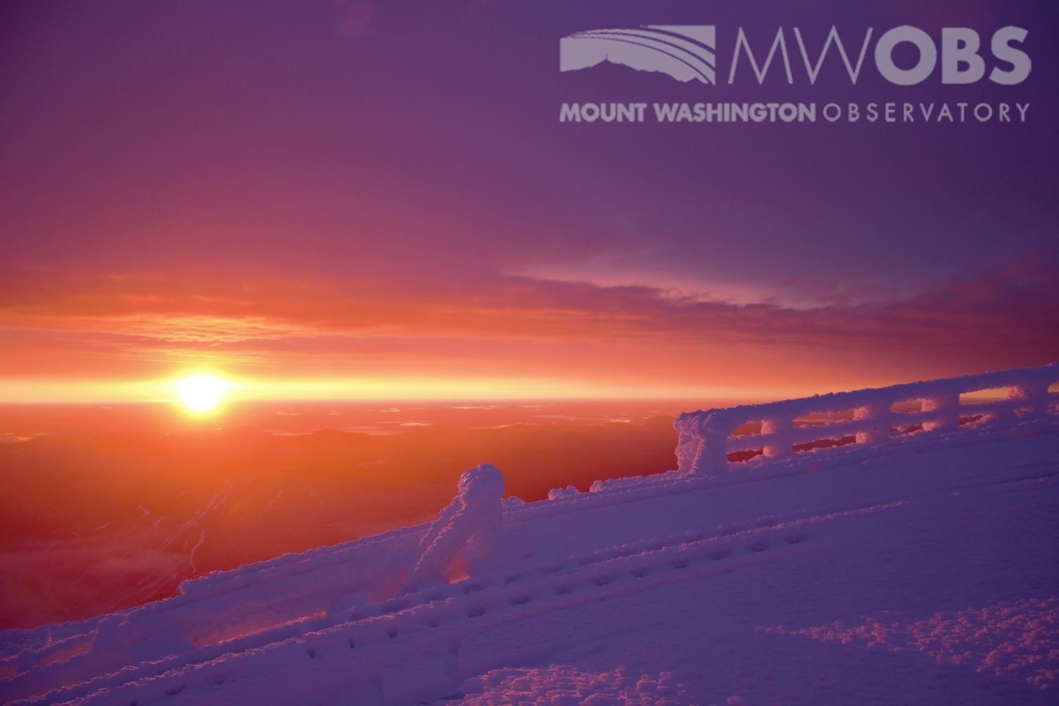 Mt. Washington, NH summit sunrise on October 29th, 2016. photo: mount washington observatory