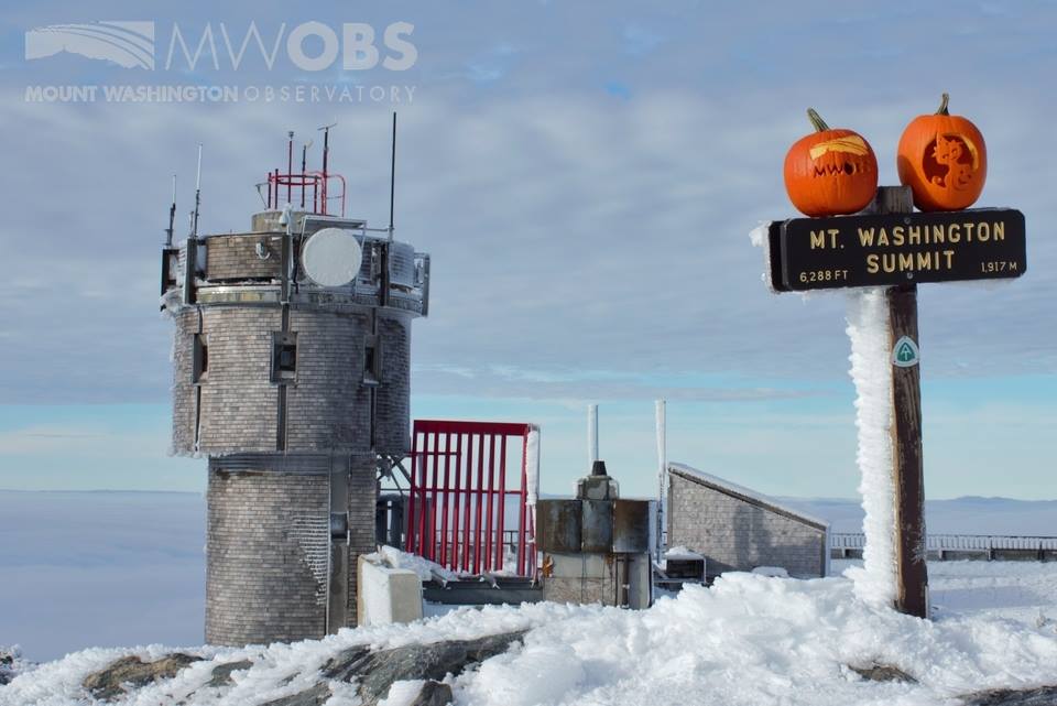 Mt. Washington, NH summit today. photo: mount washington observatory