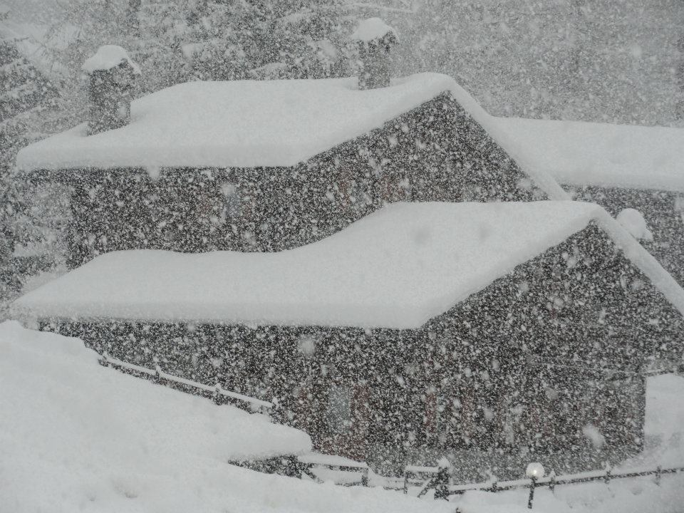 stock image of heavy snow.