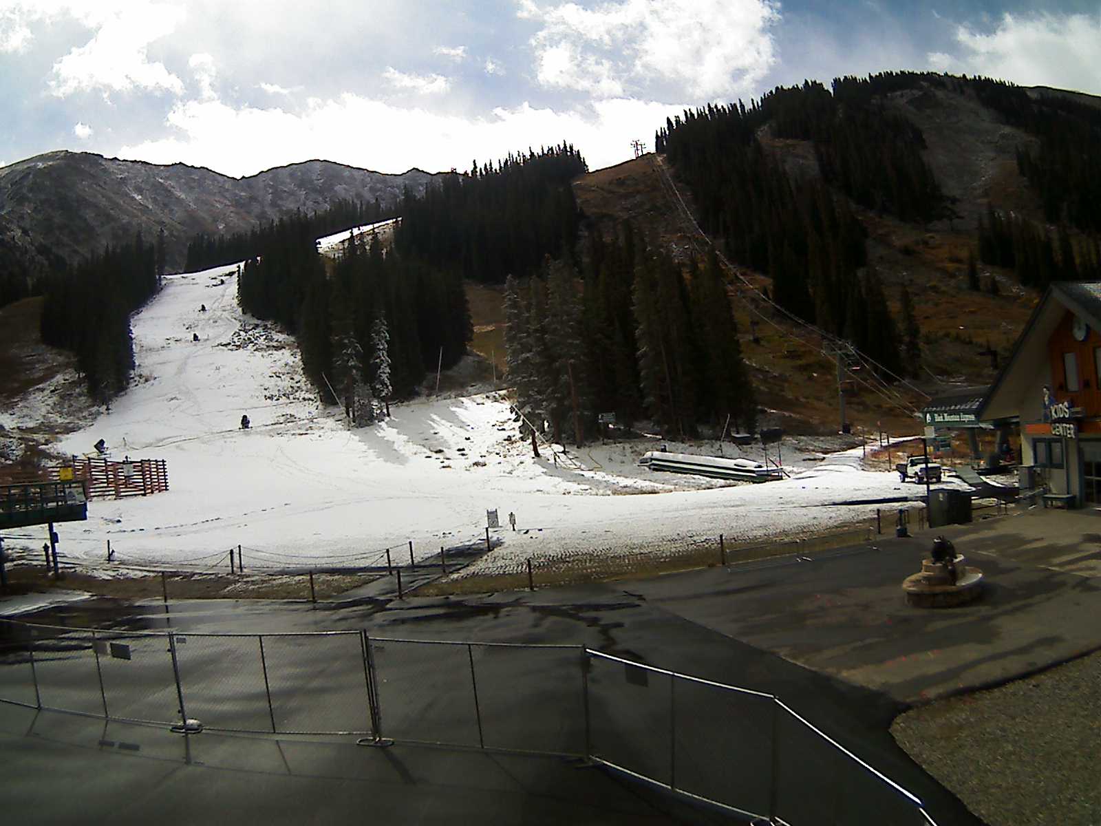 Arapahoe Basin, CO made snow for over 24 hours yesterday.  image:  a basin, today at 11am MST