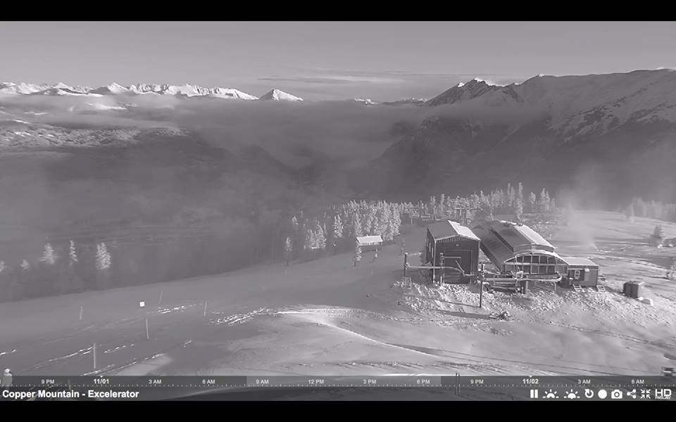 Webcams at Copper showing some fresh on Nov. 2nd. Photo: Copper Mountain
