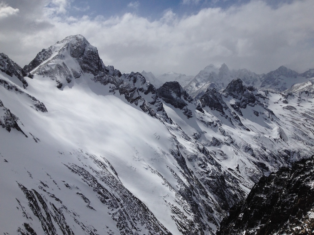 Views from the top at the Marcial Glacier, Ushuaia, Argentina yesterday. photo: snowbrains
