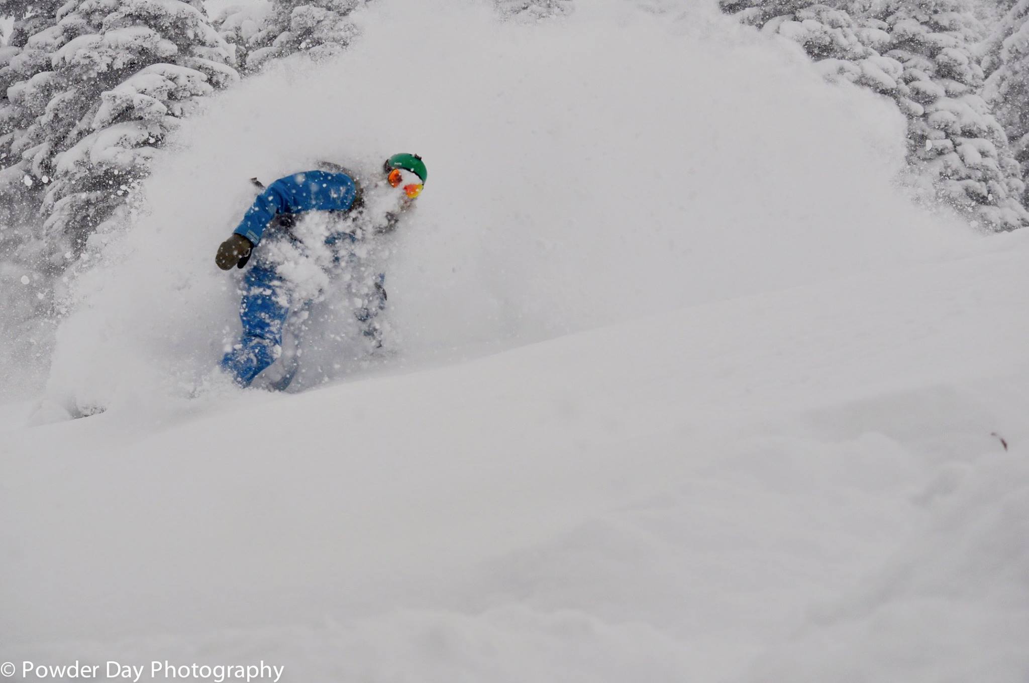 Deep snow at Grand Targhee, WY on December 3rd, 2016. image: powder day productions