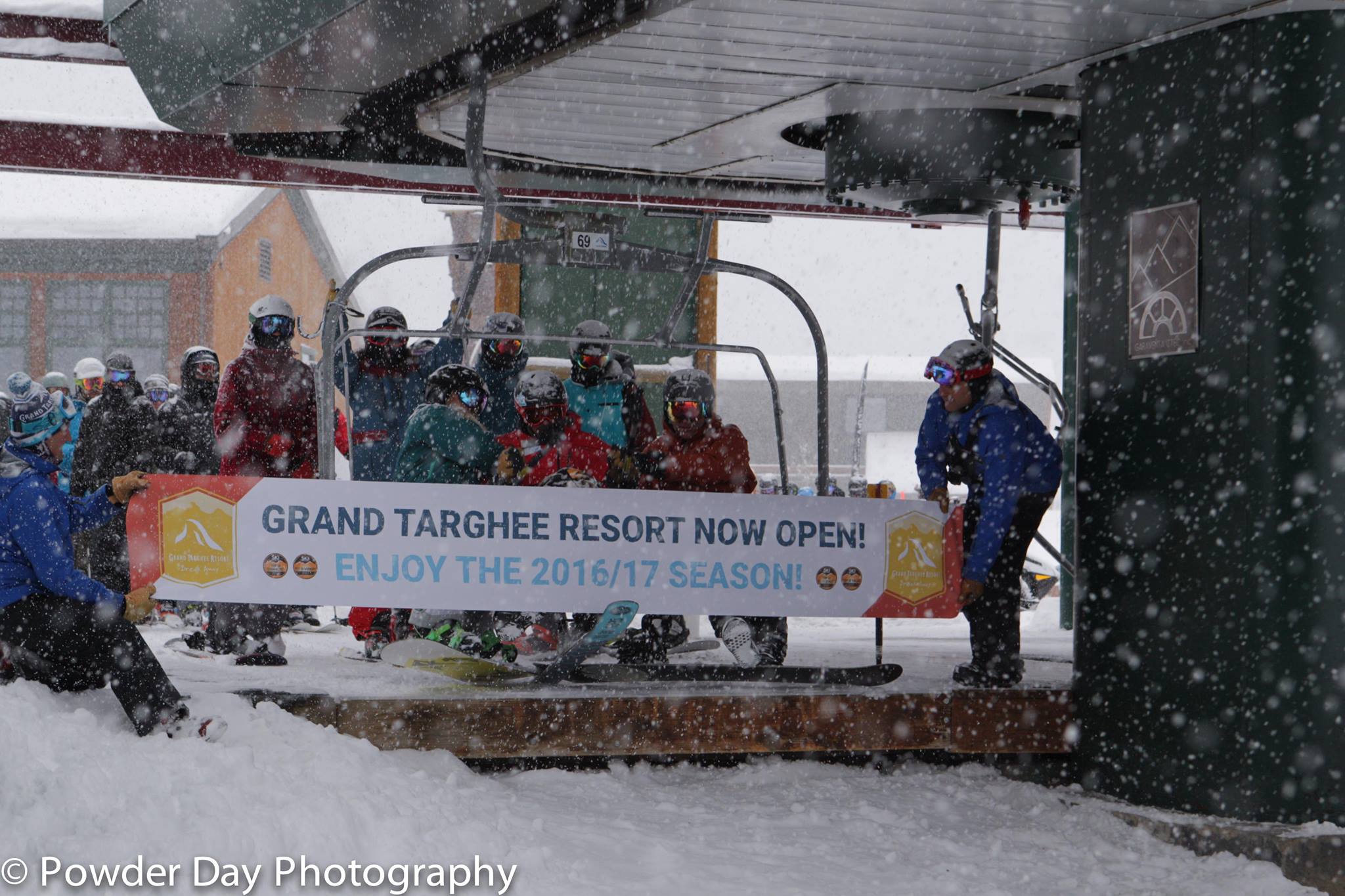 Opening day today at Grand Targhee, WY.  photo:  grand targhee