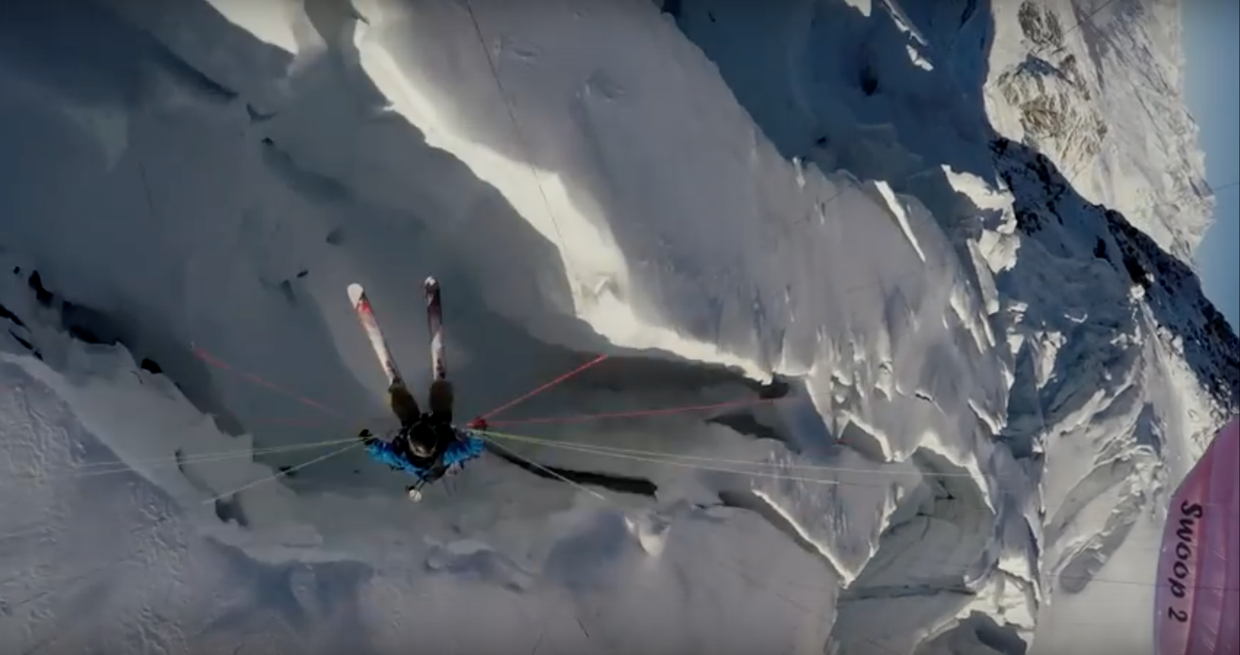  Sam Anthamatten Speed-Flying over Crevasses and Glaciers in Zermatt