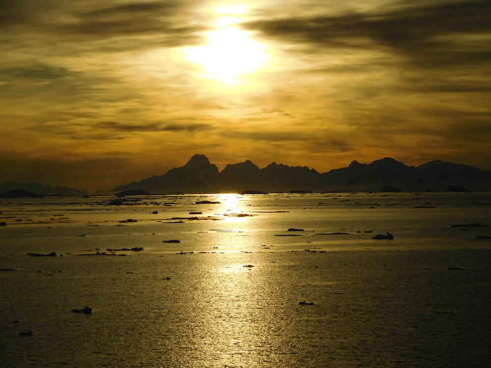 Sunset in Antarctica. Simply stunning... image: miles clark