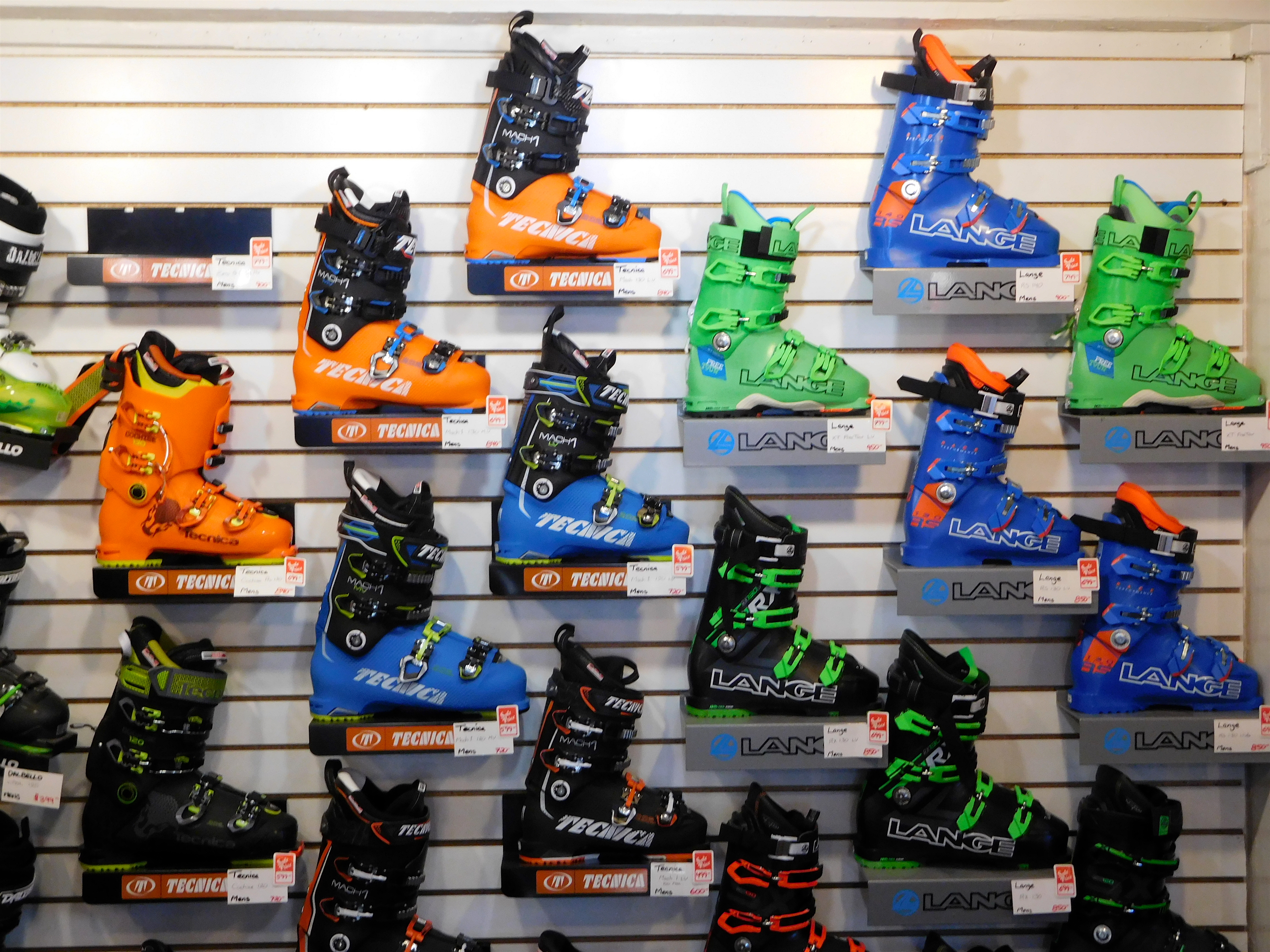 Boots galore at Olympic Bootworks. 