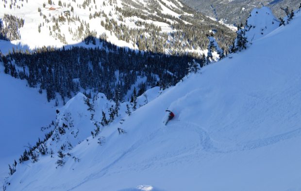 Phil ripping down the King at Crystal Mountain