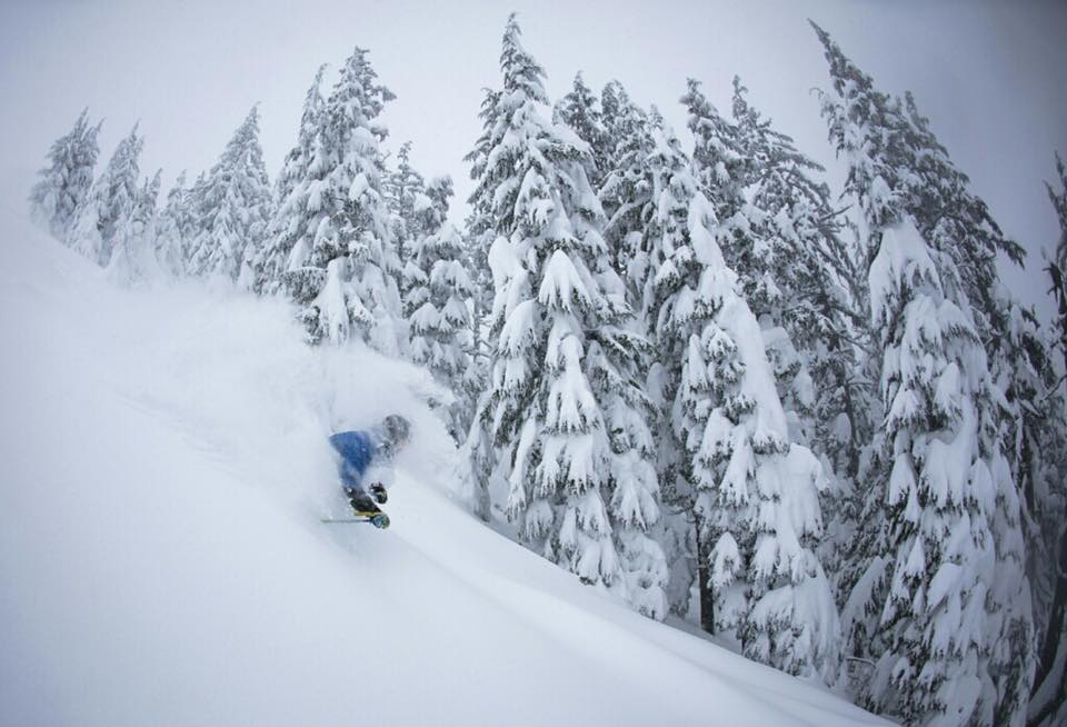 Deep turns at Mt. Bachelor yesterday. PC: Brian Becker Photography