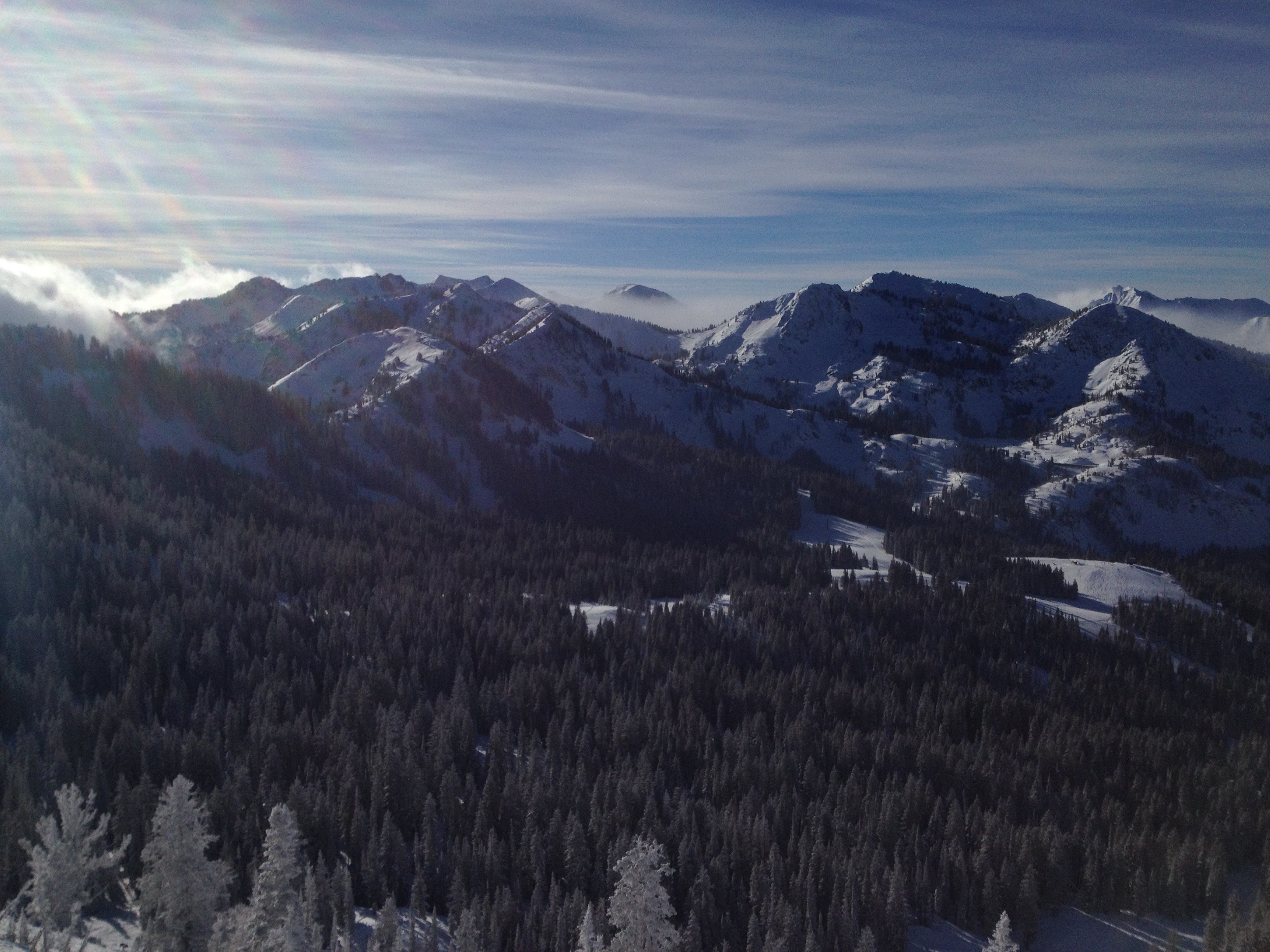 Looking towards Little Cottonwood Canyon from Brighton yesterday.