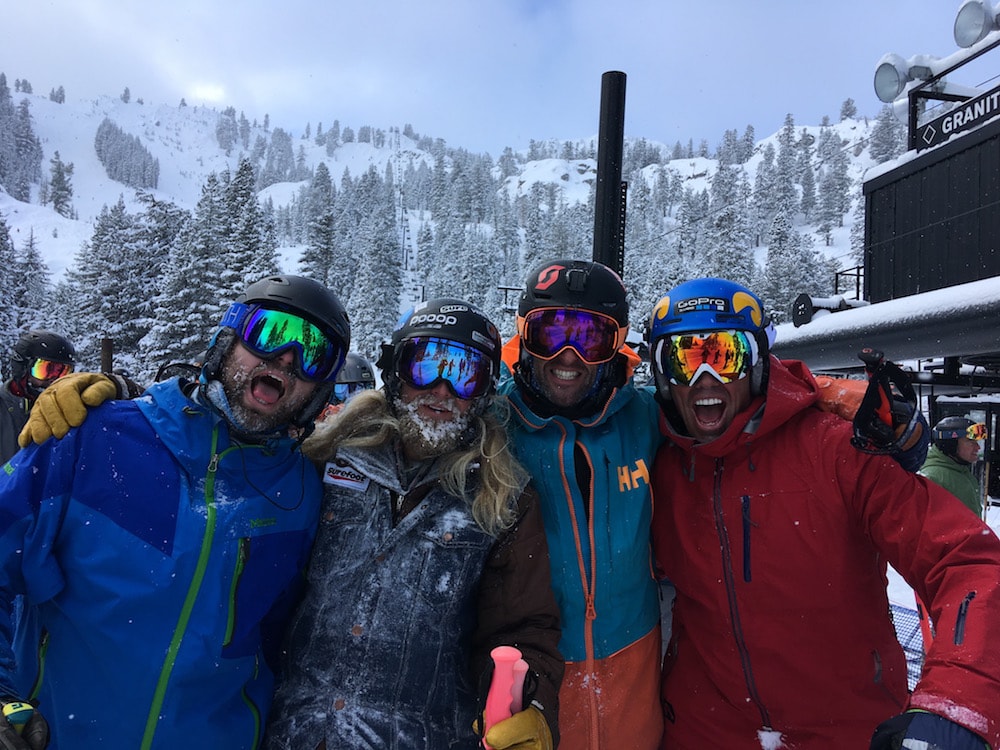 Fing stoked to have been skiing with this stellar crew. Left to right: Jigga, Jaren, Miles, Chuck Patterson