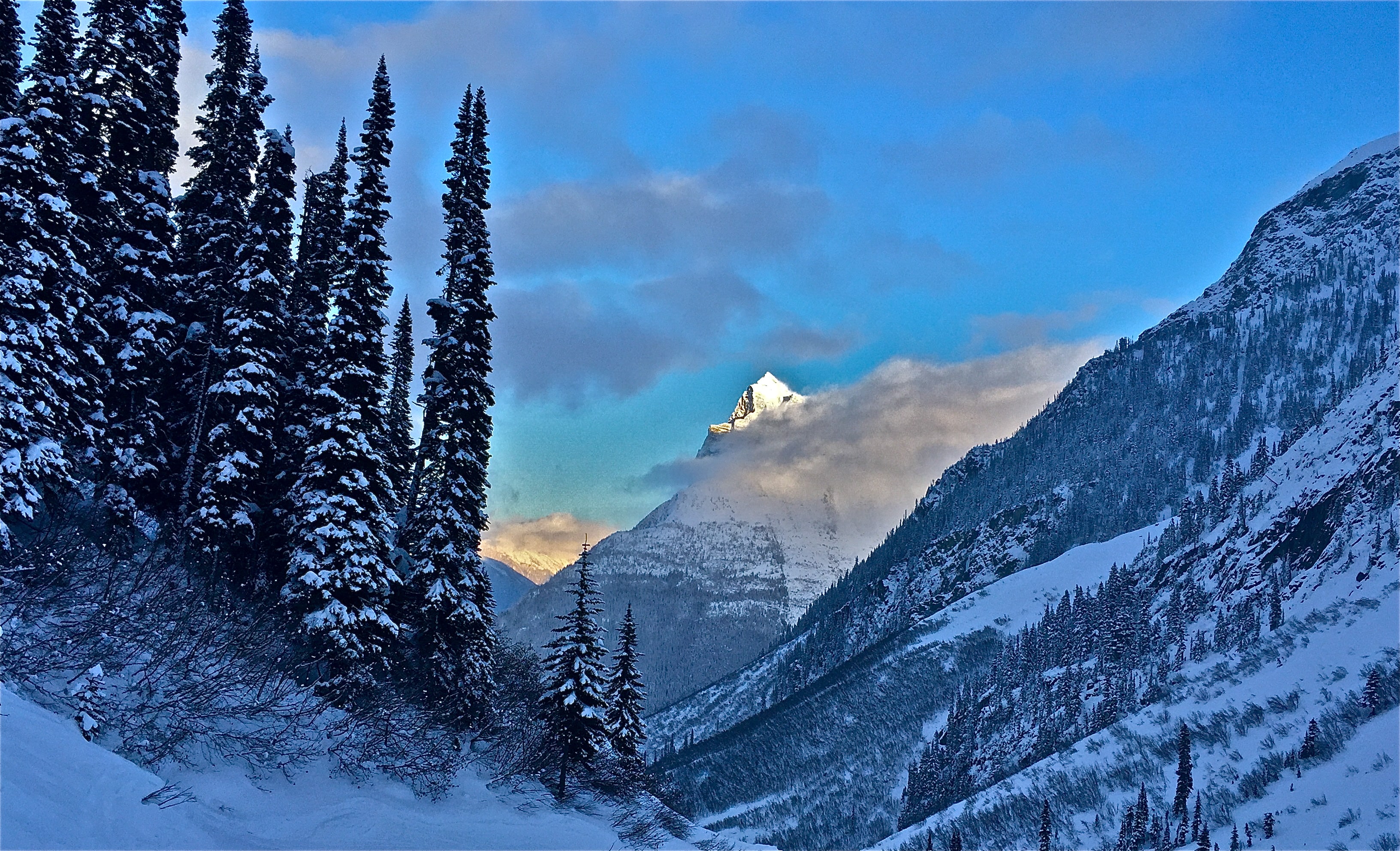 This sweet mountain, in all its alpen-glory, is to be found at Rogers Pass, backcountry Ski Mecca. PC: Sergei/Snowbrains