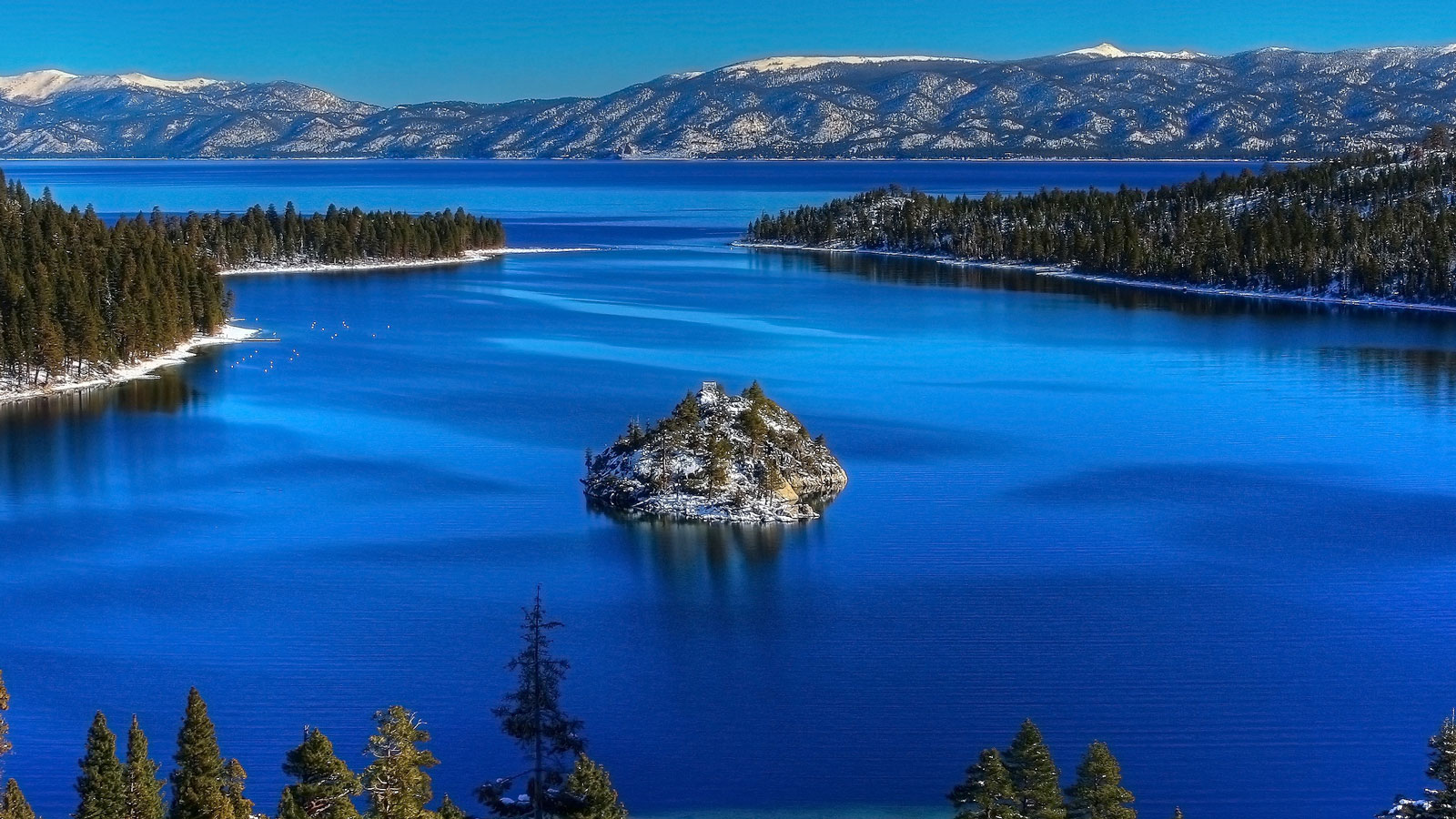 Stock image of Emerald Bay, Lake Tahoe, CA.