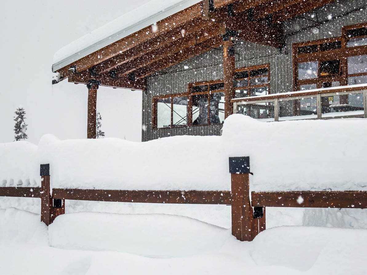 There's some serious snowfall there! PC: Ben Girardi 