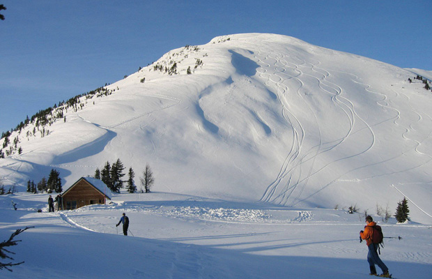 Jumbo Hut and some nearby backcountry options at the site of the proposed resort.