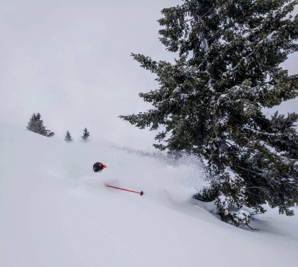 Miles getting amongst it today. photo: snowbrains