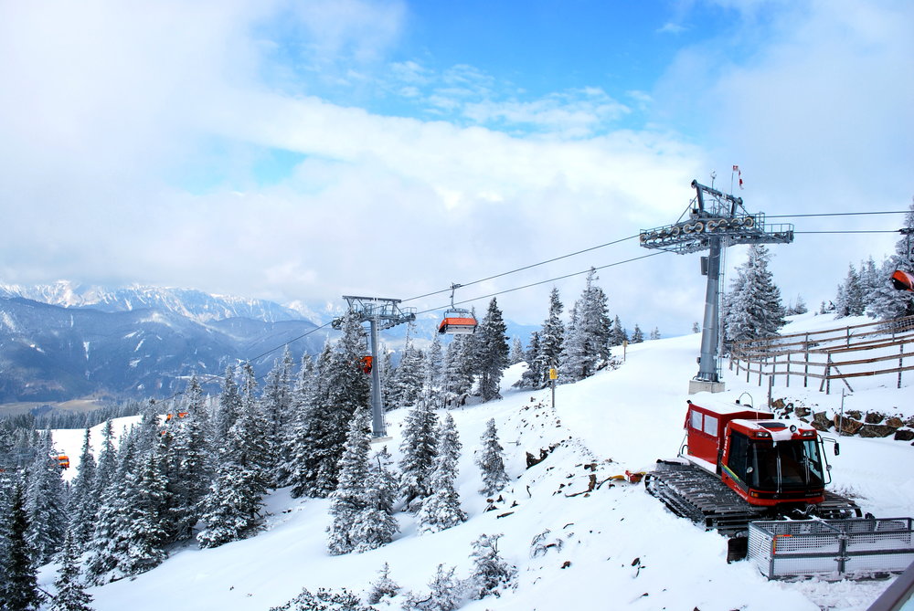 Beautiful views at Stuhleck ski resort in Austria. Source; Onthesnow