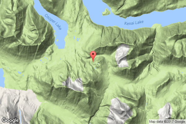 Map of location of avalanche fatality that occurred on January 28th, 2017 in the Snug Harbor zone near Cooper Landing. Credit: Chugach National Forest Avalanche Information Center