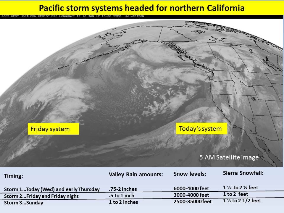 3 Storm system. Image: NOAA Hanford, CA Today