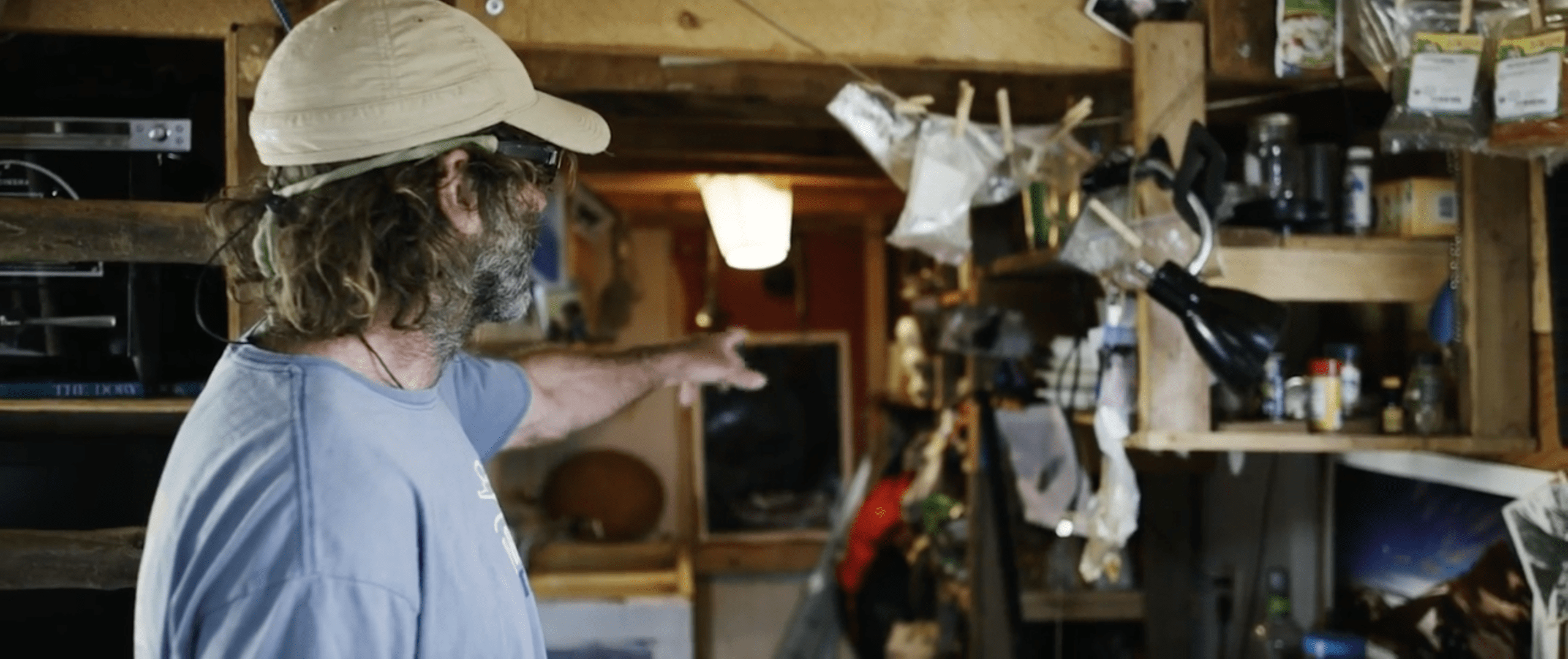John Shocklee lives in a simple, tiny place. But he haves everything he needs.