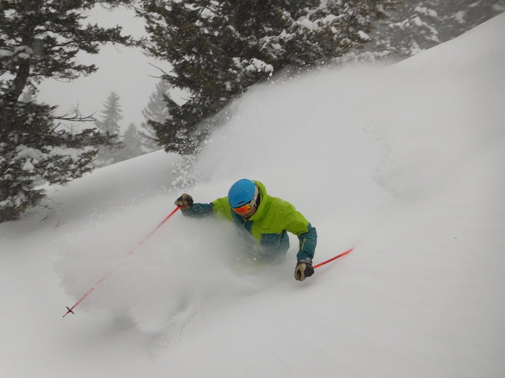 Jamie is good at skiing. photo: snowbrains