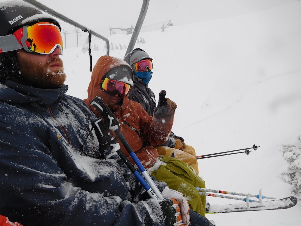 Stoke and Costos 9th chair on KT today. photo: snowbrains