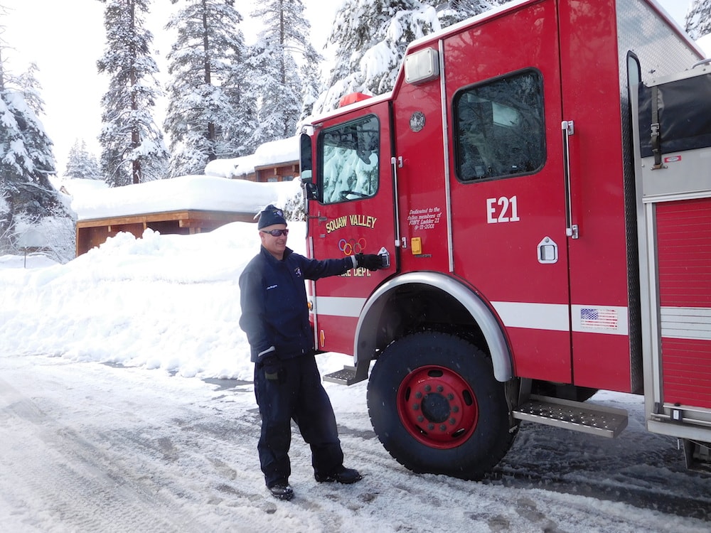 Squaw Valley Fired Dept. digging out fire hydrants today. Big job. Thanks guys. photo: snowbrains