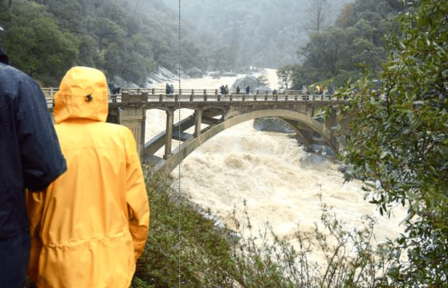 Flooding at the South Fork of the Yuba. Image: The Union