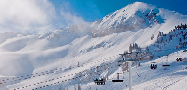 Alta has incredible views and deep powder. Image: Alta Ski Area