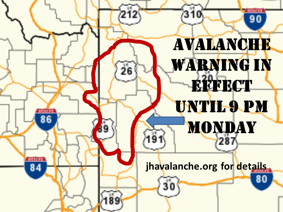 Avalanche Warning. Image: NOAA Riverton, WY Today