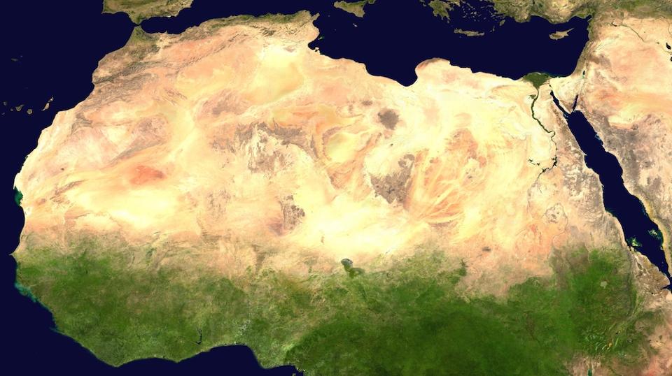 Satellite Image of the Sahara Desert. // photo: Wikipedia
