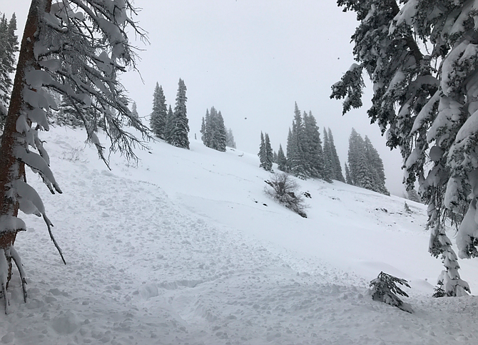 stock photo of avalanche in Colorado
