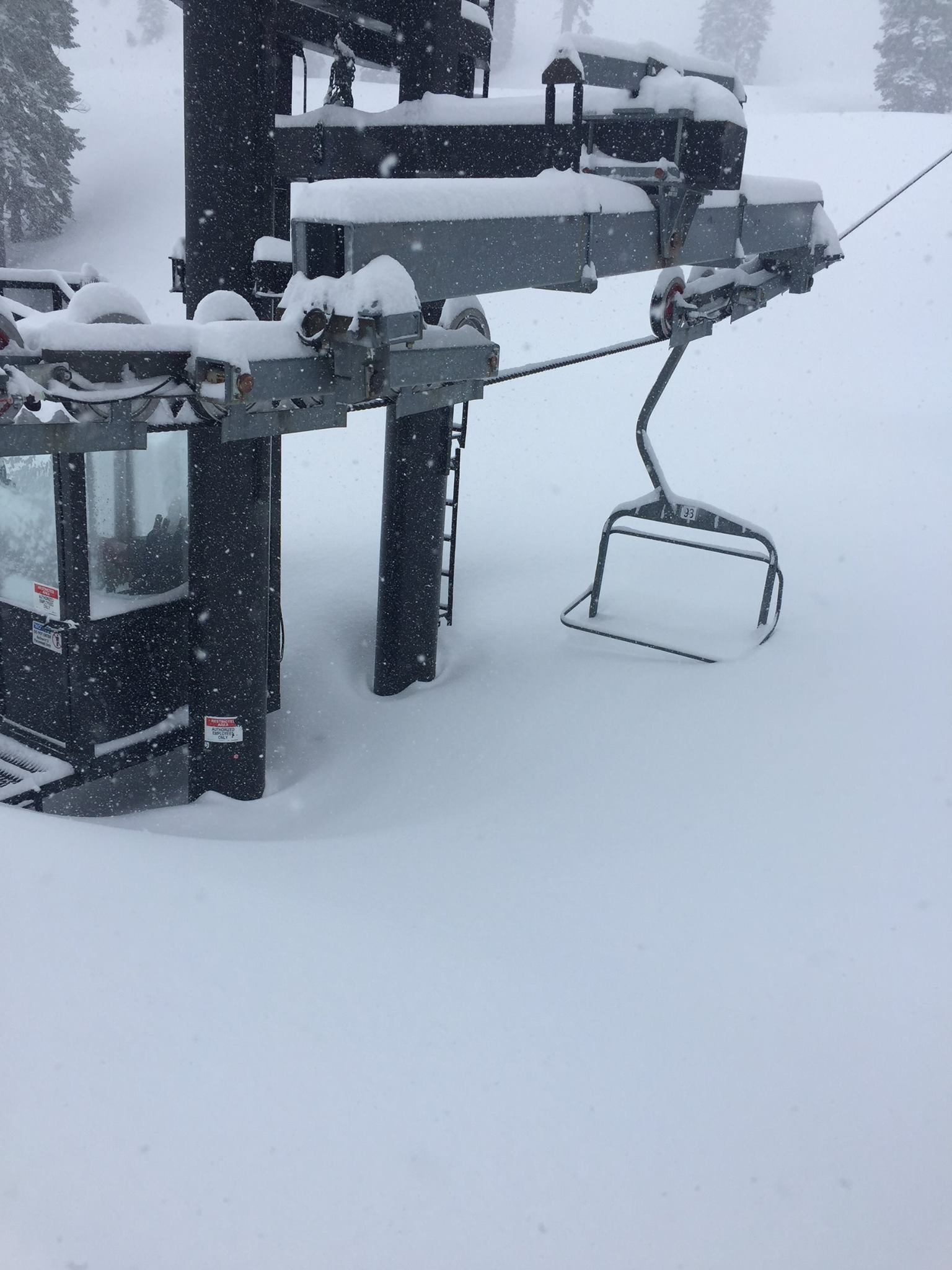The snowfall has been INSANE so far. Image: Squaw Valley Facebook Page