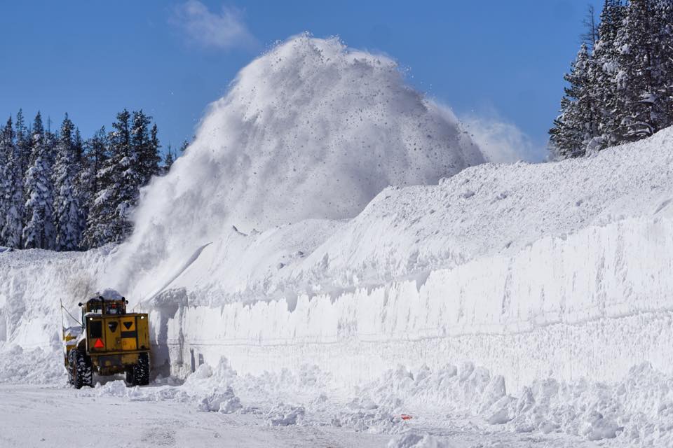 Crazy high snow walls at Boreal Mountain Resort. Image: Boreal Facebook Page